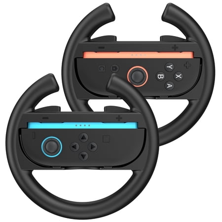 MoKo Steering Wheel for Nintendo Switch 2 Joy-Cons, Racing Game Accessories for Switch 2 Joy-Con Controller,Black
