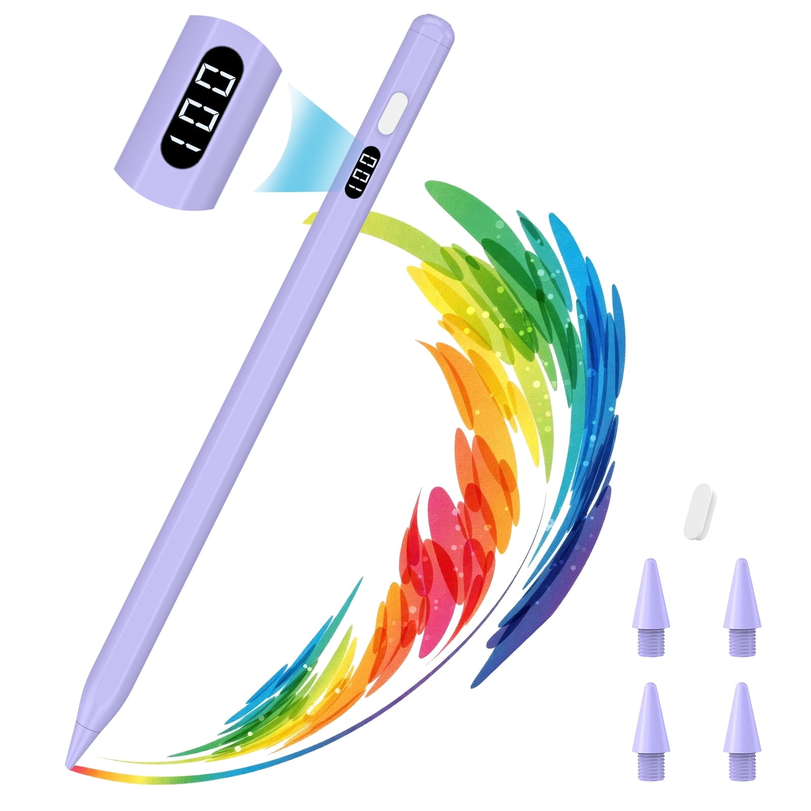 MoKo Stylus Pen for iPad 2018-2025,Fast Charging Pencil for iPad
