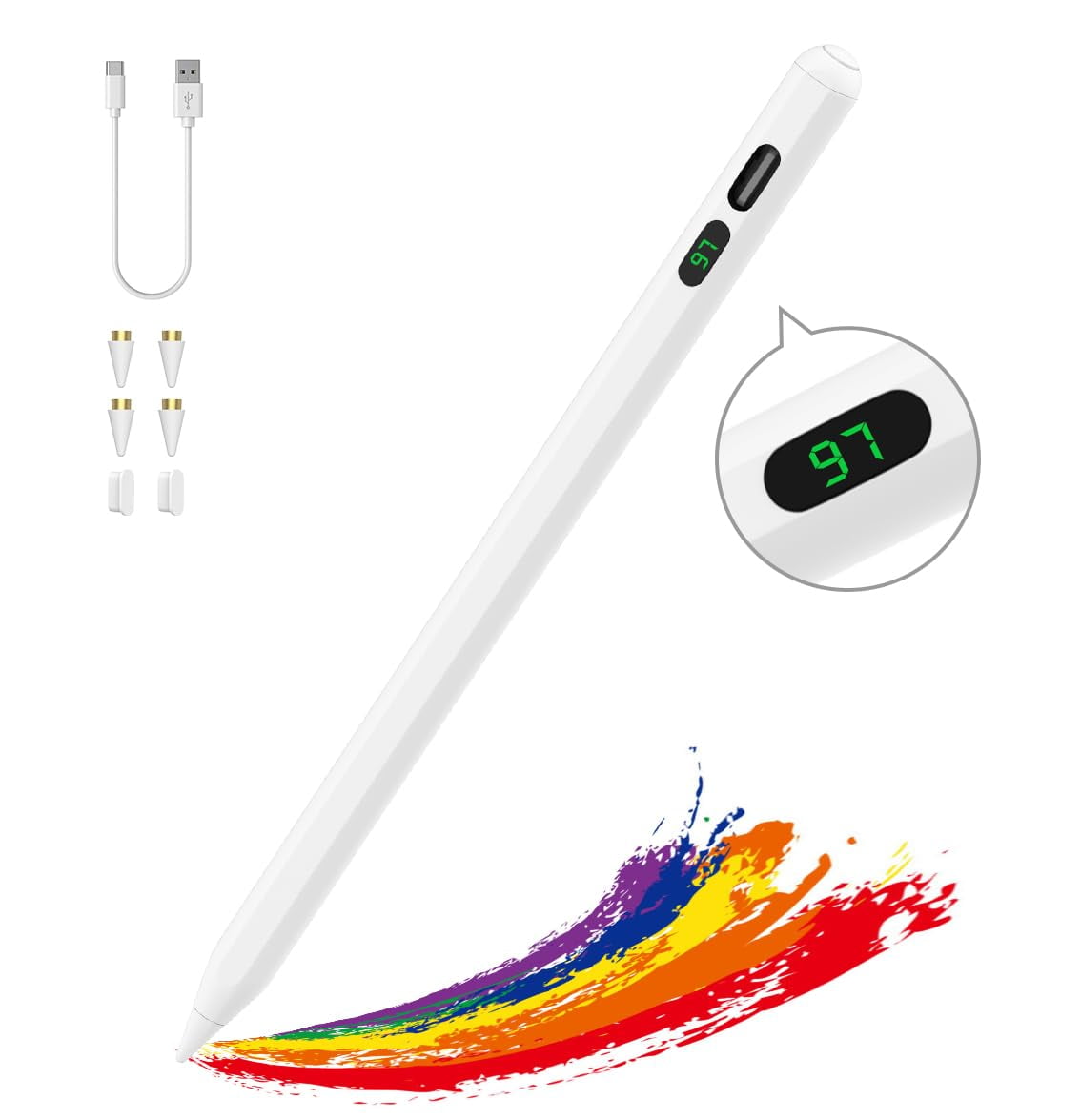  Buy Etercycle Stylus Pen for Android Phone Tablet ipad  Capacitive High Precision Touch Sceen Pen for Apple Pencil iPhone iPad air  (White) Online at Low Prices in India