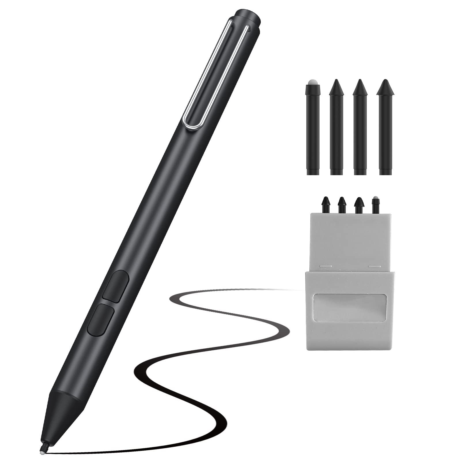 Microsoft Surface (Silver - Book, 3, (Non-Retail 4, Pro for Surface Pro Packaging) Pen 3XY-00001) Surface