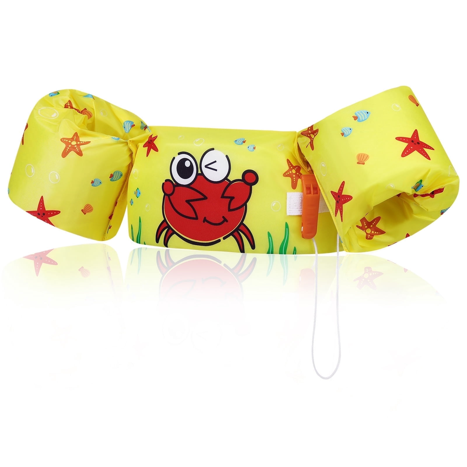 Yellow Lab Floaties MoKo Swim Floaties Vest for Kid 20-50 lbs, Swimming Arm Float Water ...