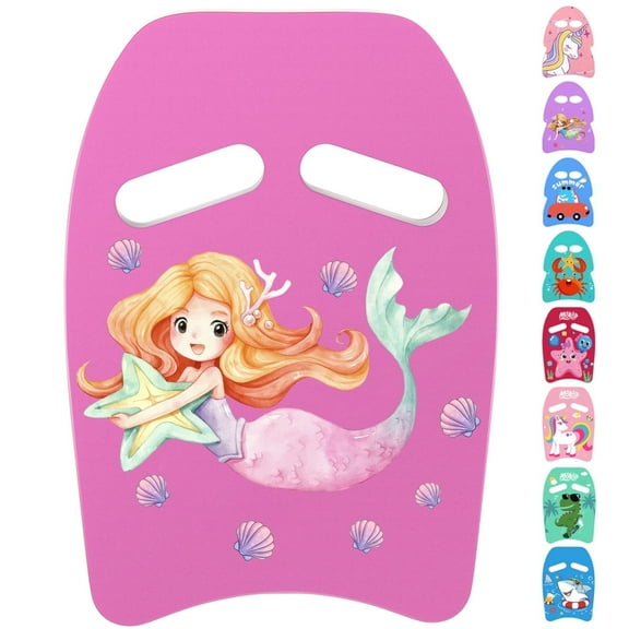 MoKo Swimming Kickboard for Kids, Children Pool Swim Training Equipment, Pink Mermaid