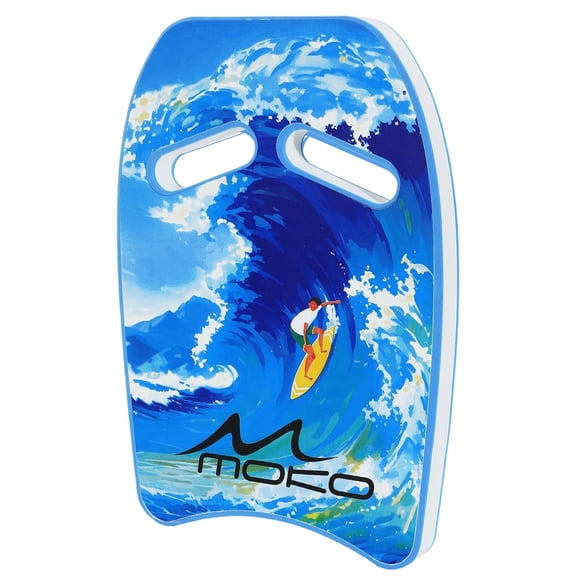 MoKo Swimming Kickboards for Adults, Swimming Training Pool Exercise Equipment, Blue Surfing Man