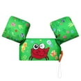 thumbnail image 1 of MoKo Toddler Swim Vest for Kid Boys Girls 20-50 lbs, Swim Arm Band with Whistle and Double Security Buckle Floaties, Green Crab, 1 of 6