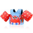 thumbnail image 1 of MoKo Toddler Swim Vest with Whistle for 20-50lbs, Arm Floaties Water Wings for Kid 2-8 years old,Blue Crab, 1 of 6