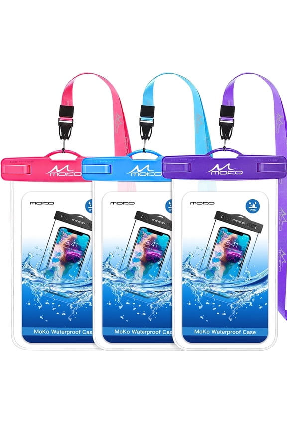 Waterproof Phone Pouch, Cell Phone Dry Bag Case Compatible with iPhone/Galaxy/Note/LG, up to 7"