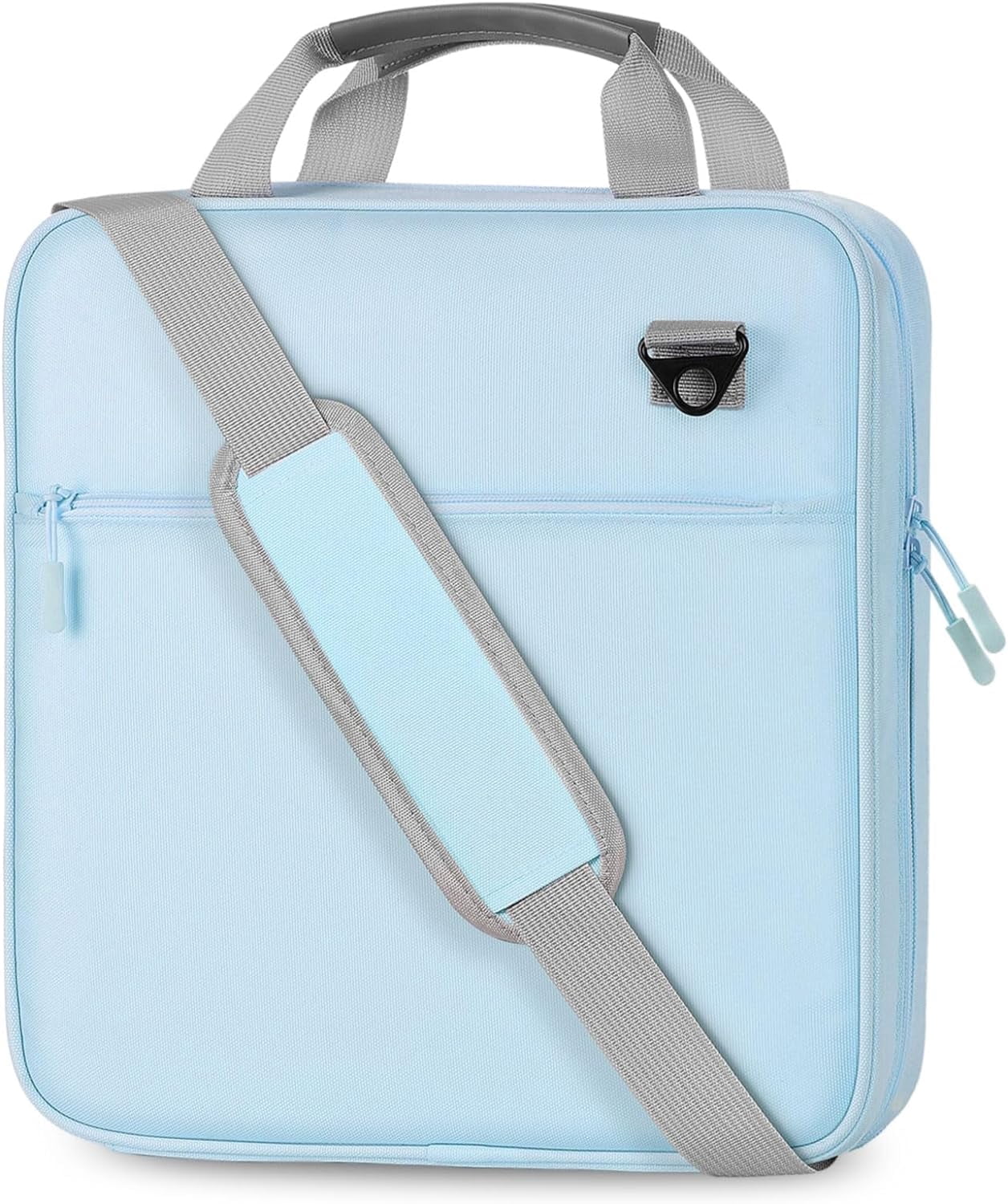 MoKo Zipper Binder, 2 inch 3 Ring 500 Sheet Capacity Multi-Pocket School Binder, Blue