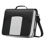 MoKo Zipper Binder, 3 in 3 Ring 600 Sheet Capacity Binder Organizer with Shoulder Strap, School Supplies, Black