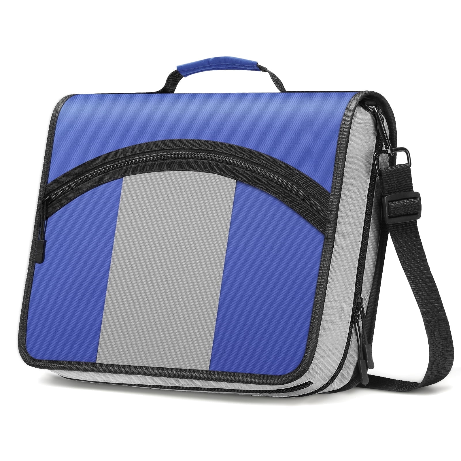MoKo Zipper Binder, 3 inch 3 Ring Binder, 600 Sheet Capacity Multi-Pocket School Binder Organizer