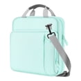 thumbnail image 1 of MoKo Zipper Binder with Strap Handle, 2 inch 3 Ring 500 Sheet Capacity Multi-Pockets Binder Organizer, School Office Supplies, Mint Green, 1 of 9