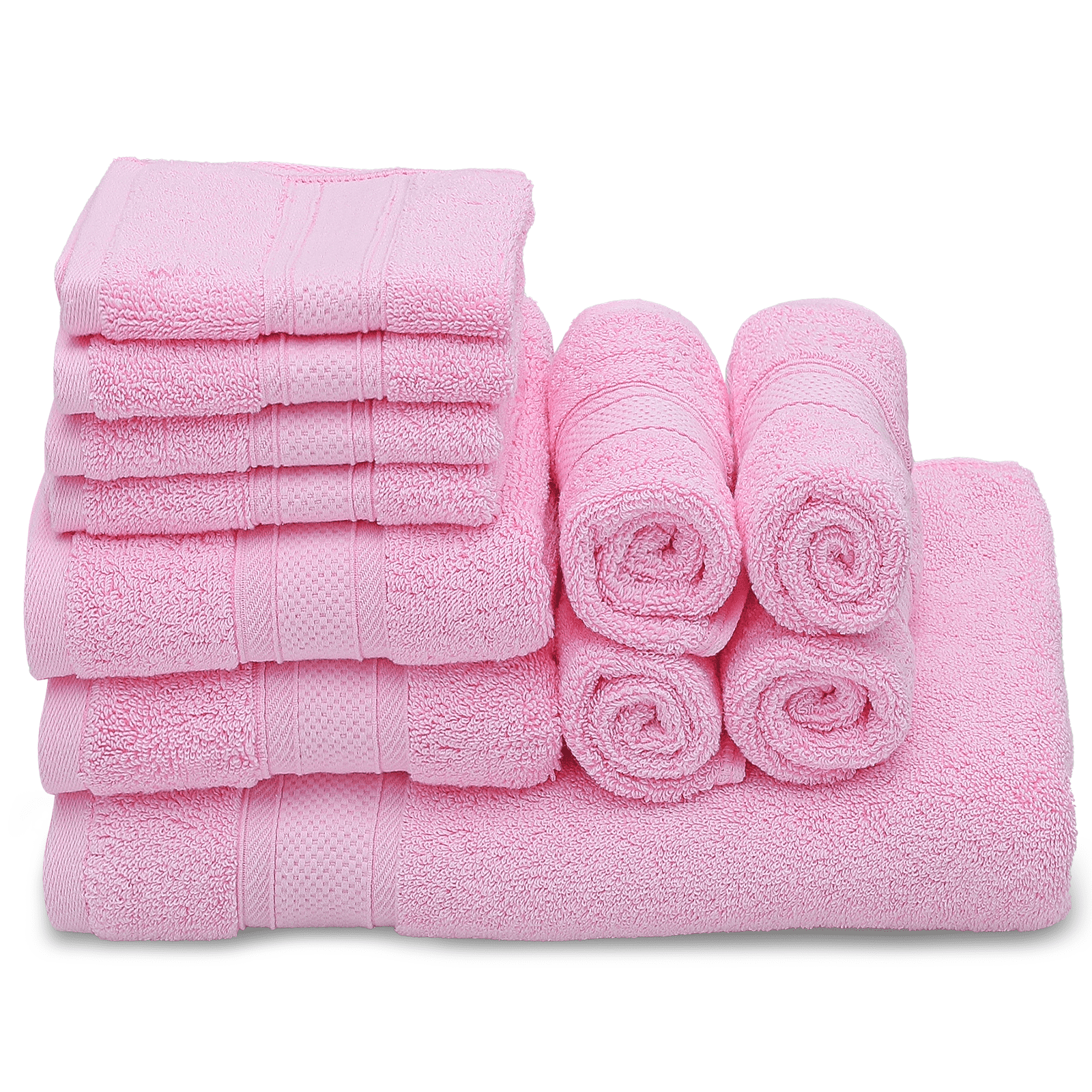 MoNiBloom 15Pcs Bath Towel Set, 100% Cotton, Oversized Bath Sheet, 2 Bath  Towels, 2 Hand Towels and 10 Washcloths for Bathroom, Machine Washable, Gray
