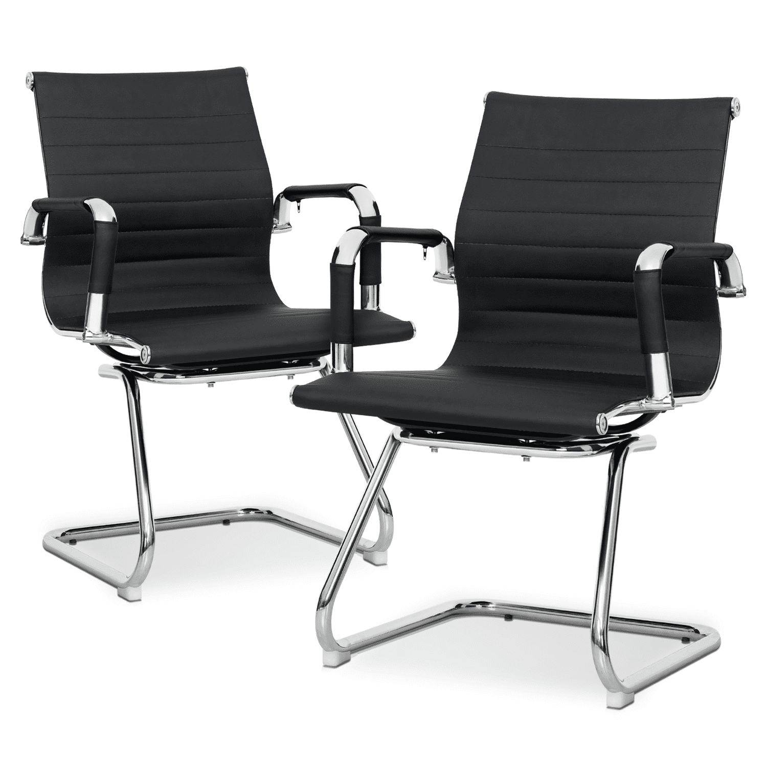 https://i5.walmartimages.com/seo/MoNiBloom-2-Pack-Guest-Reception-Chair-High-Back-Metal-Faux-Leather-Sled-Base-Conference-Seat-for-Home-Office-Black-Silver_34e2e53c-cc03-46d3-b145-31db4a8e5790.92e1a940f2bbd95d8ae1e4cd099fe53f.png