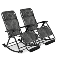 thumbnail image 1 of MoNiBloom 2 Pack Zero Gravity Lounge Chairs, Adjustable Rocking Chairs with Headrest & Foot Pads, Outdoor Portable Recliner, Folding Lounge Rocker, Camouflage, 1 of 11