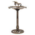 thumbnail image 1 of MoNiBloom 28" Outdoor Pedestal Bird Bath, for Garden Patio Backyard D�cor, Bronze, 1 of 9