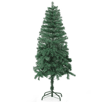 MoNiBloom 5Ft-Classic Christmas Tree, 400 PVC Branches Spruce Design Artificial Christmas Tree for Home, Office, Christmas Party, Green