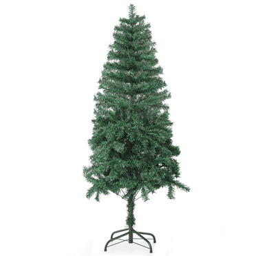 MoNiBloom 5Ft-Classic Christmas Tree, 400 PVC Branches Spruce Design Artificial Christmas Tree for Home, Office, Christmas Party, Green