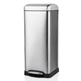 MoNiBloom 8 Gallon Trash Can, HandsFree Stainless Steel Commercial