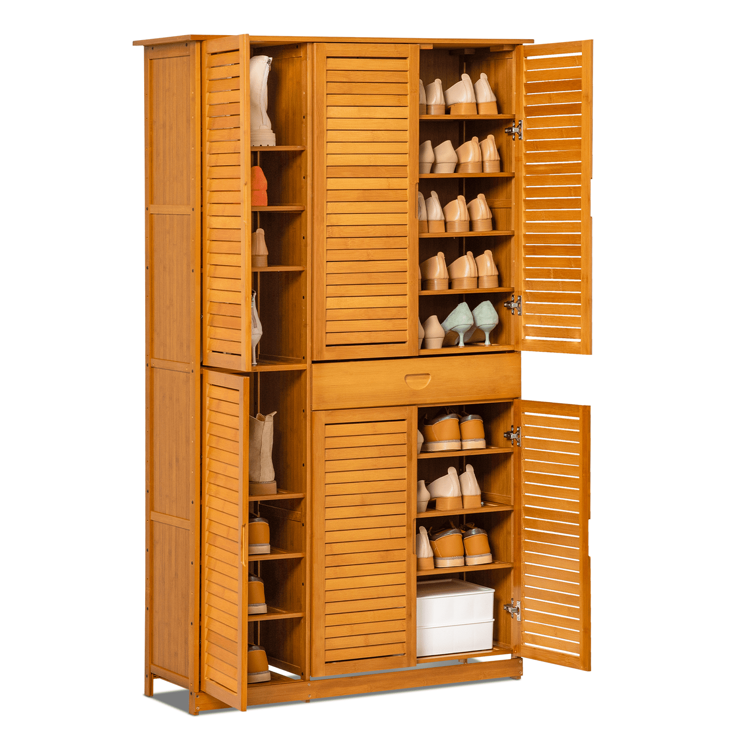 https://i5.walmartimages.com/seo/MoNiBloom-Bamboo-10-Tiers-1-Drawer-Shoes-Cabinet-43-Pairs-Storage-with-Shutter-Doors-Brown-for-Entryway_cd090adf-2842-4a75-9cd7-bb7ed52da677.f95bbd05b5133c6cbb77c25e94be3dea.png