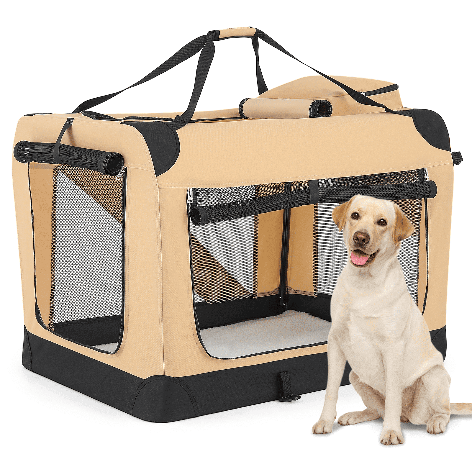 Photo inspiration: Monibloom Collapsible Soft Sided Dog Crate For Large Dog 4 Photo Inspiration