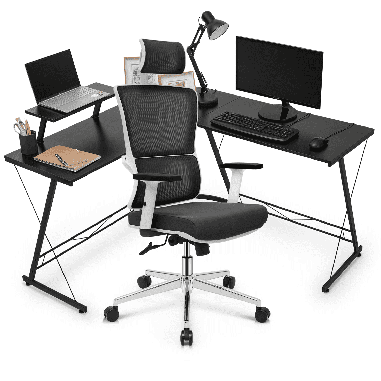 Office Support Study Computer Desk Recliner Bedroom Corner Mini Folding  Table Portable Laptop Writing Biurko Home Items OA50CD