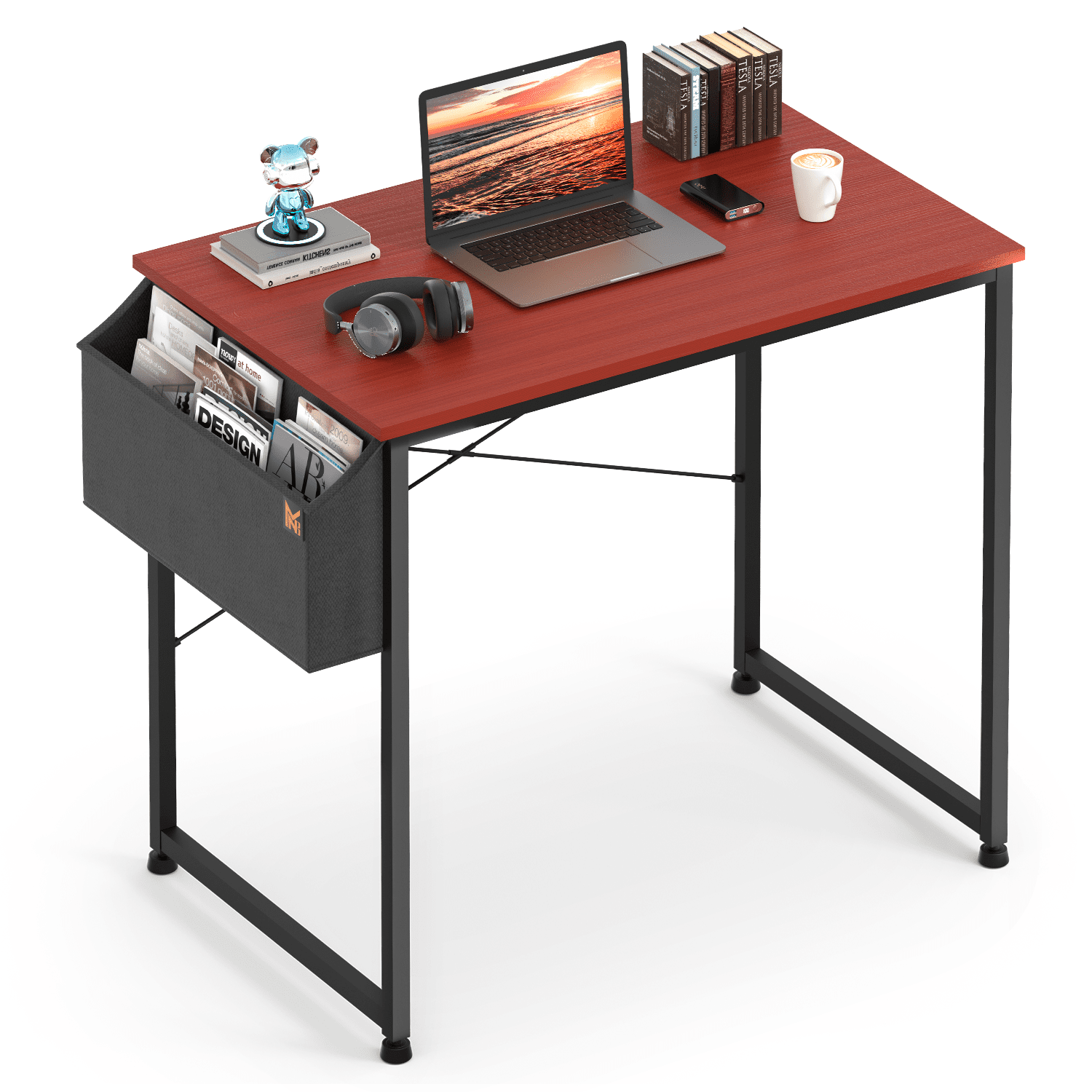 43in Computer Desk Black Computer Table PC Laptop Gaming Desk Modern  Writing Study Table w/Thick Metal Legs for Home Office Workstation