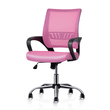 MoNiBloom Ergonomic Mesh Office Chair, Rolling Swivel Chair, Computer Desk Task Chair, Pink