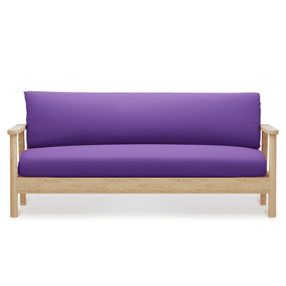 MoNiBloom Full Size Solid Futon Cover Mattresses Sofa Loveseat Slipcover, 54x75 inch, Purple