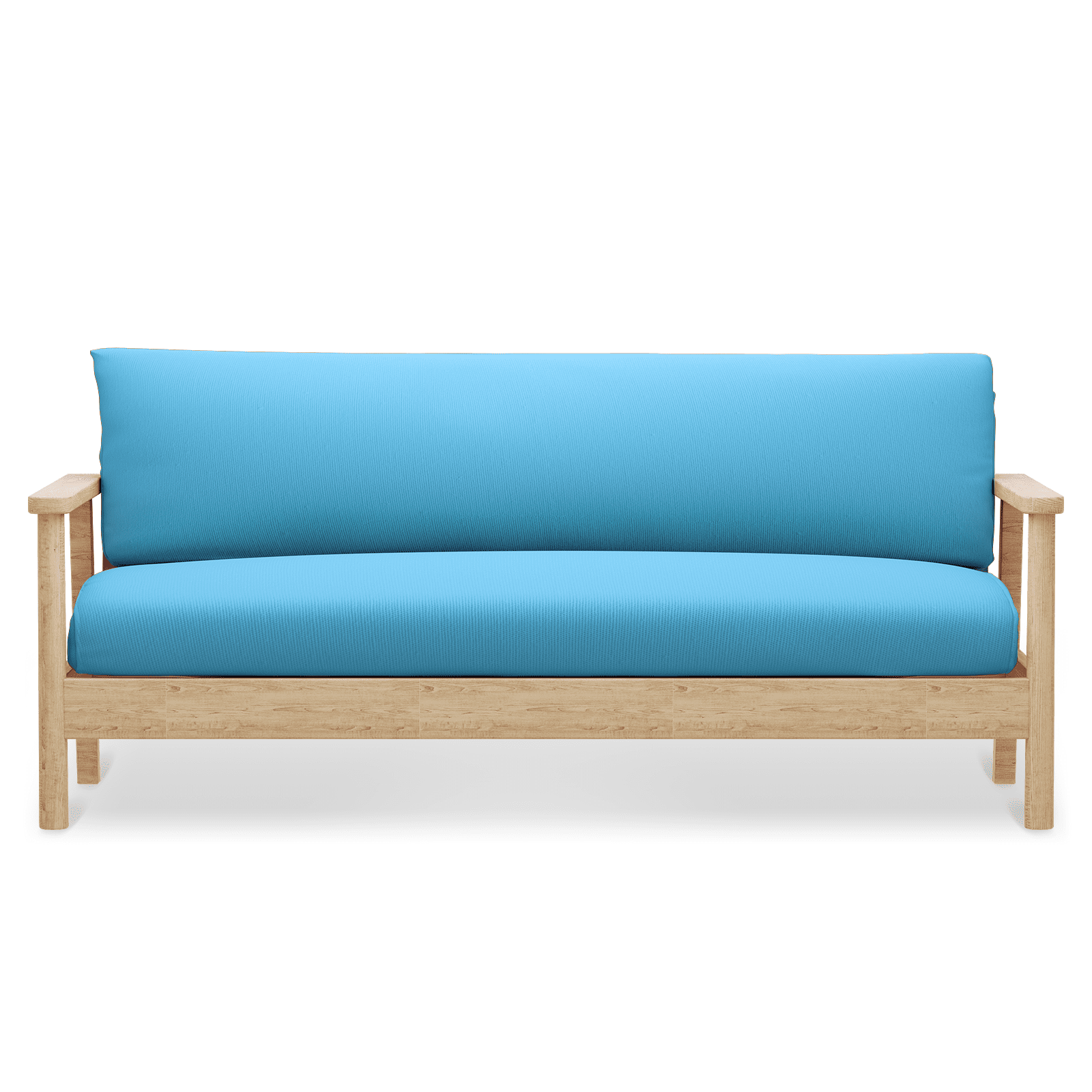 Sky Blue Full Size Stretch Futon Sofa Cover