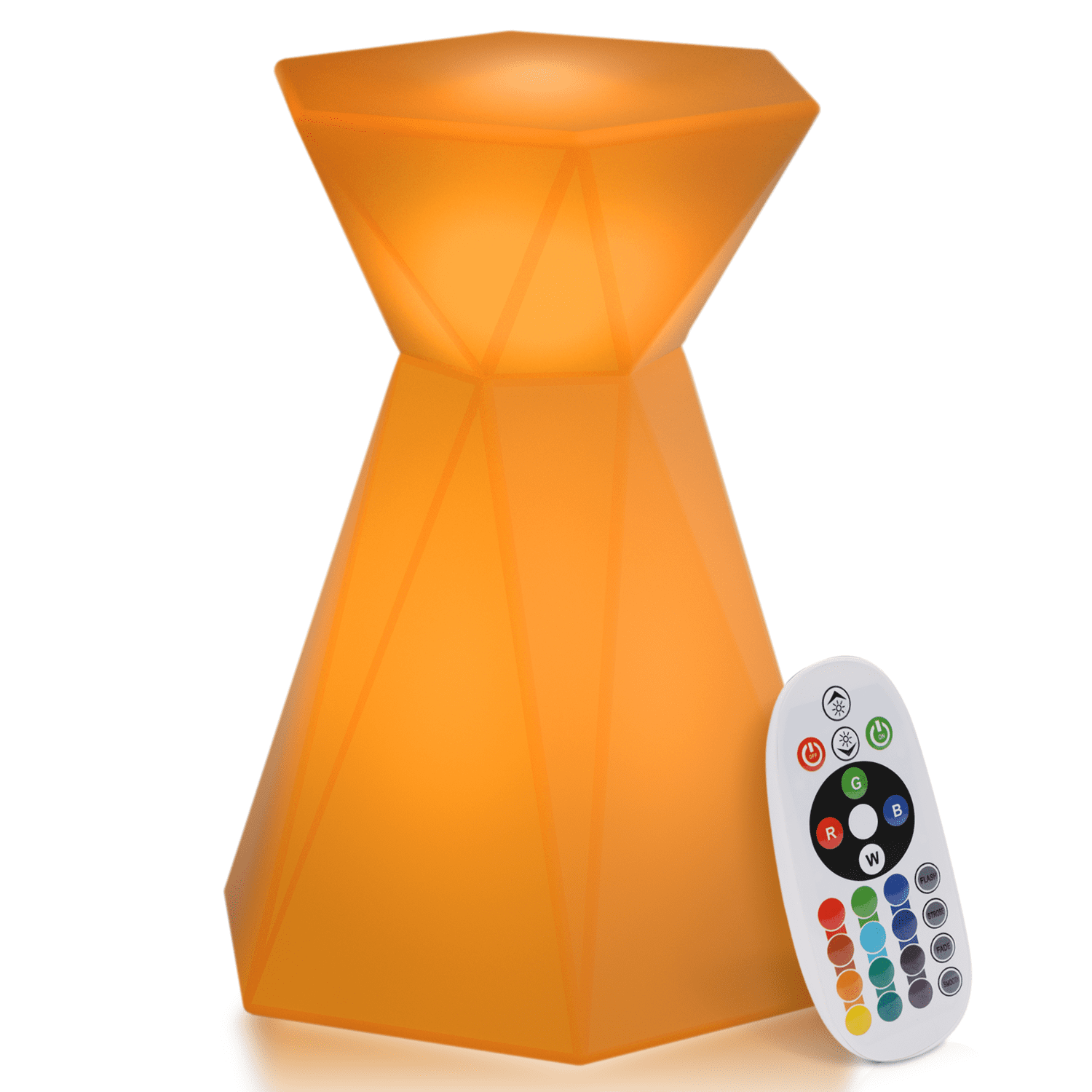 MoNiBloom Hexagonal Shape LED Light Up Bar Table, 16 Color Changing