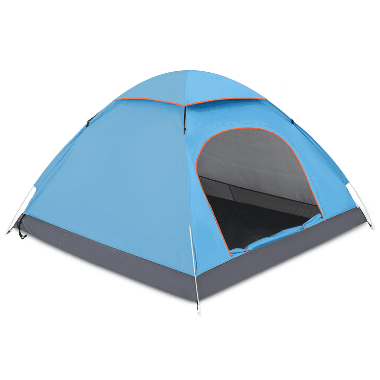 Tents for Camping 2-4 Person Waterproof, Includes Carrying Bag, Pop Up  Canopy Instant Family Tent with Windproof Ropes Anti-UV, Ultralight  Blackout