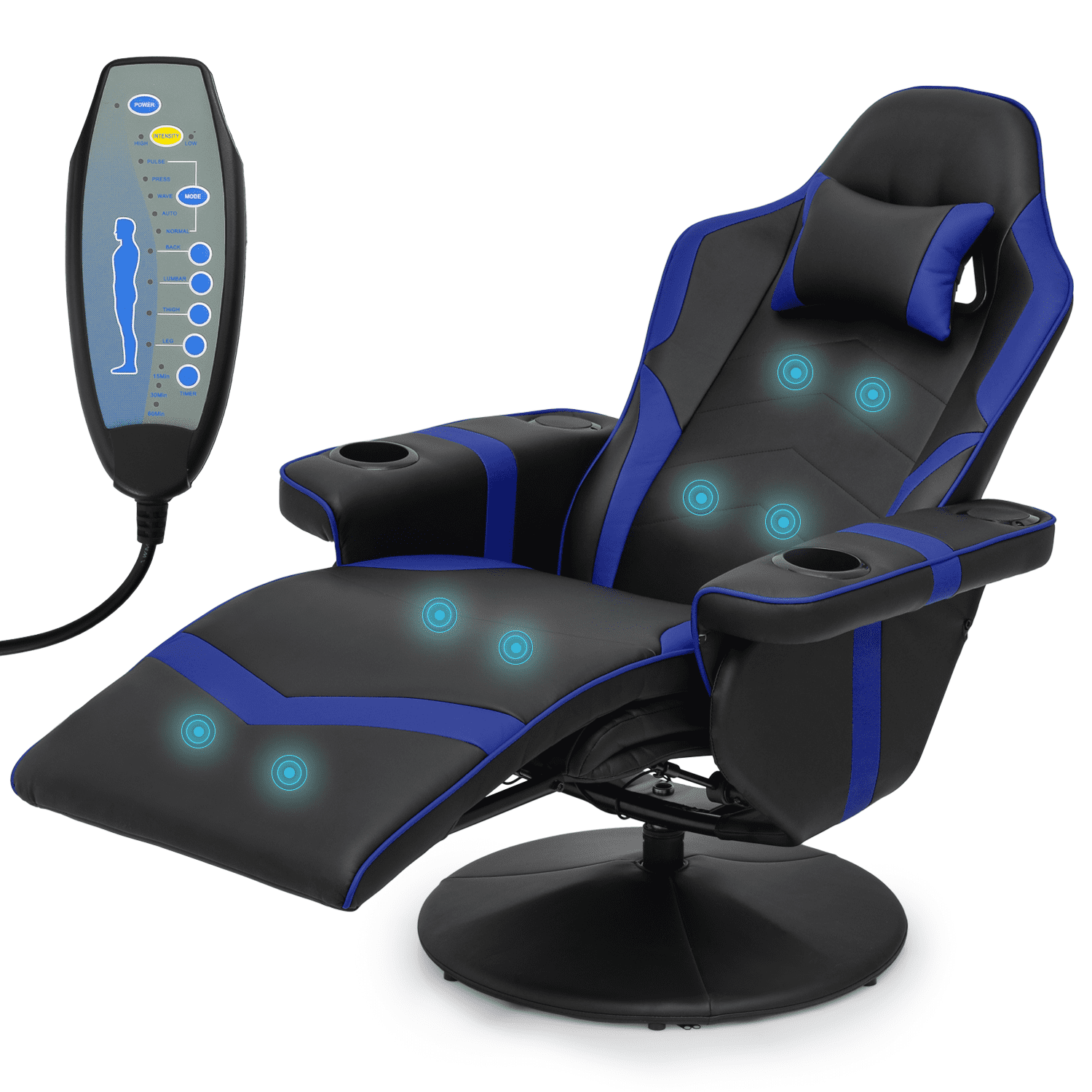 Recliner Chair Gaming Chair With Speakers And Led Lights Gaming