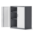 thumbnail image 1 of MoNiBloom Metal Cabinet, 36" Tool Steel Locking Cabinet with Doors, Garage Storage Systems Lockable File Cabinet for Home Office Classroom, Grey White, 1 of 10