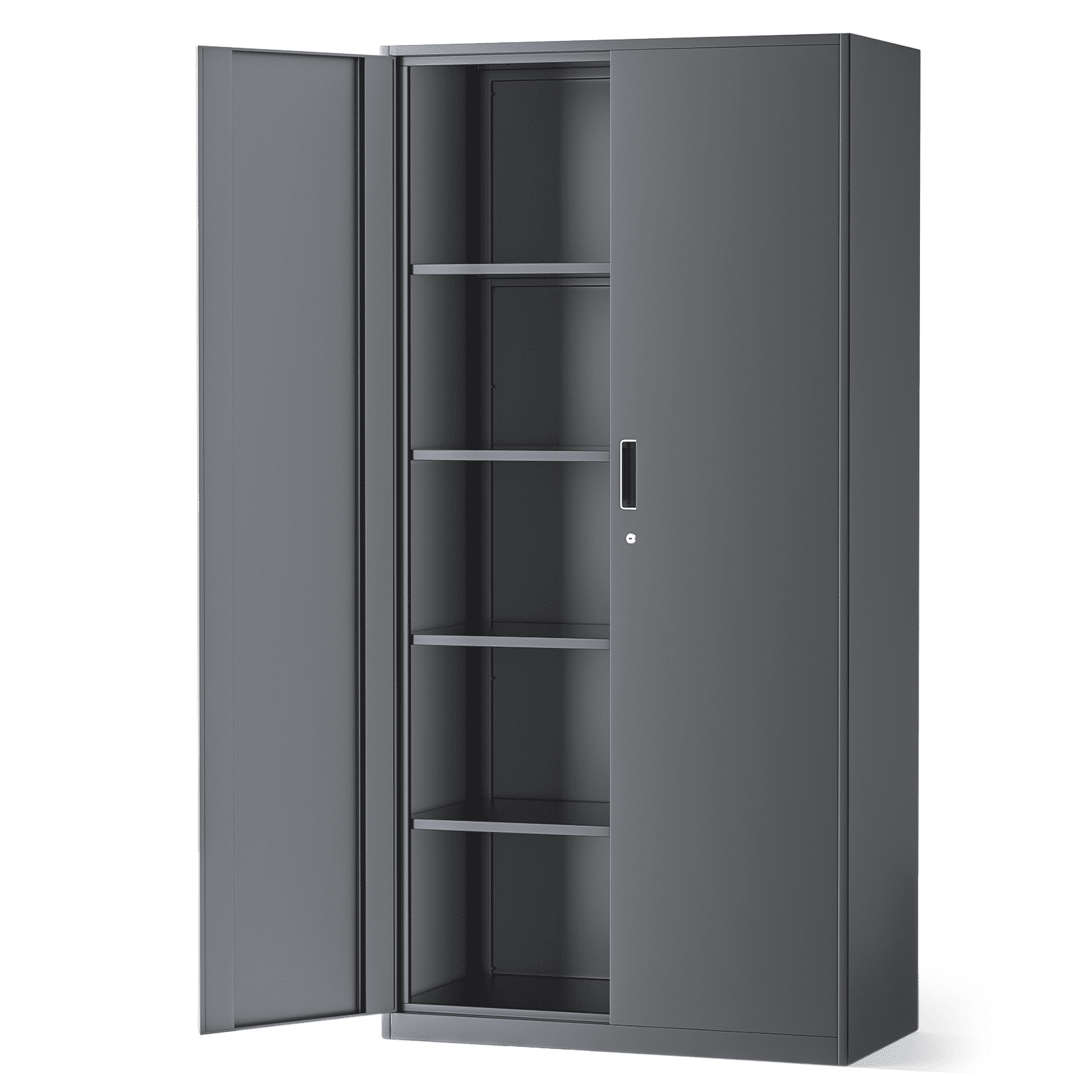 MoNiBloom Metal Storage Cabinet with Locking Door, 72