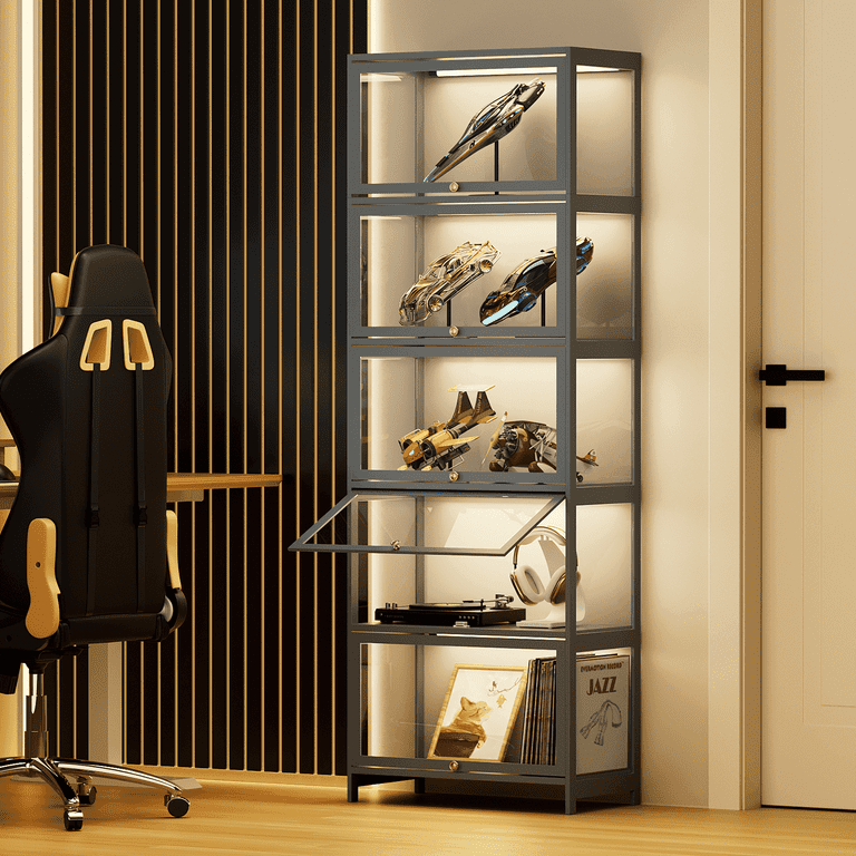 Greenvelly Metal Storage Cabinet With Lock, Tall Office