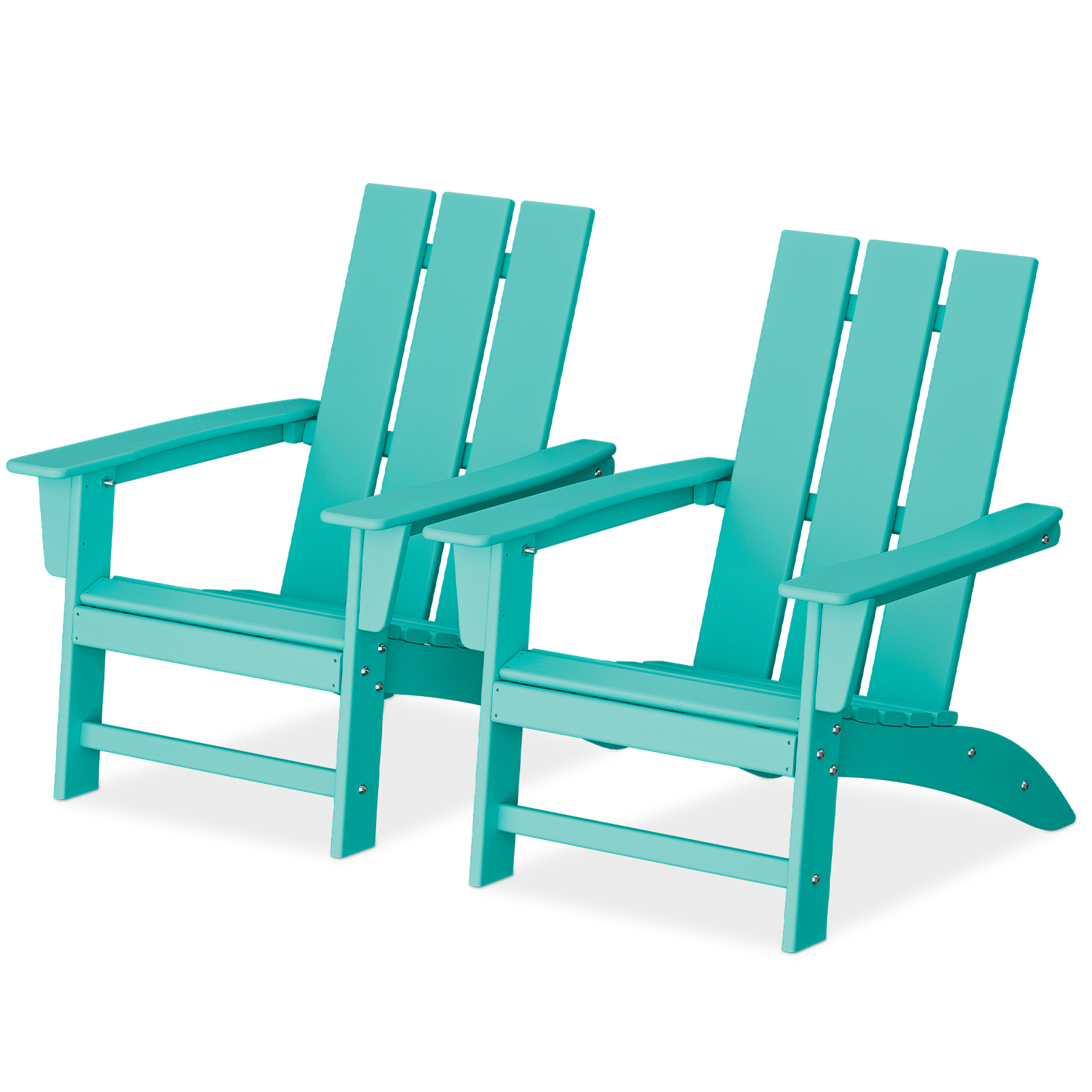 MoNiBloom Outdoor Adirondack Chairs Set of 2, Plastic Fire Pit Chairs