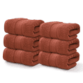 MoNiBloom Solid Hand Towels Set of 6, 100 Cotton Soft Absorbent Hand