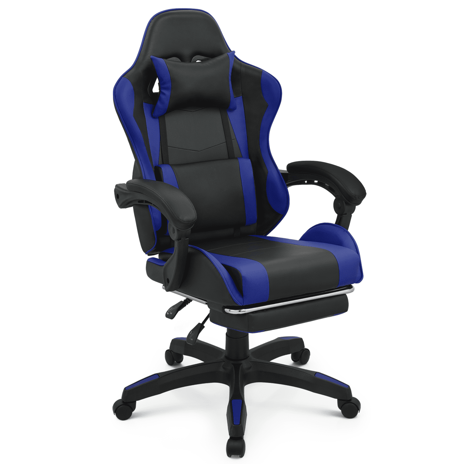 MoNiBloom Massage Video Game Chair, Recliner High Back Gaming Chair with  Lumbar Support & Footrest, Theater Seating with Speaker, Black
