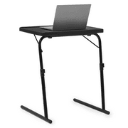 MoNiBloom TV Tray Tables on Bed & Sofa 22" Desk as TV Food Work, W/ 6 Heights & 3 Tilt Angles, Black