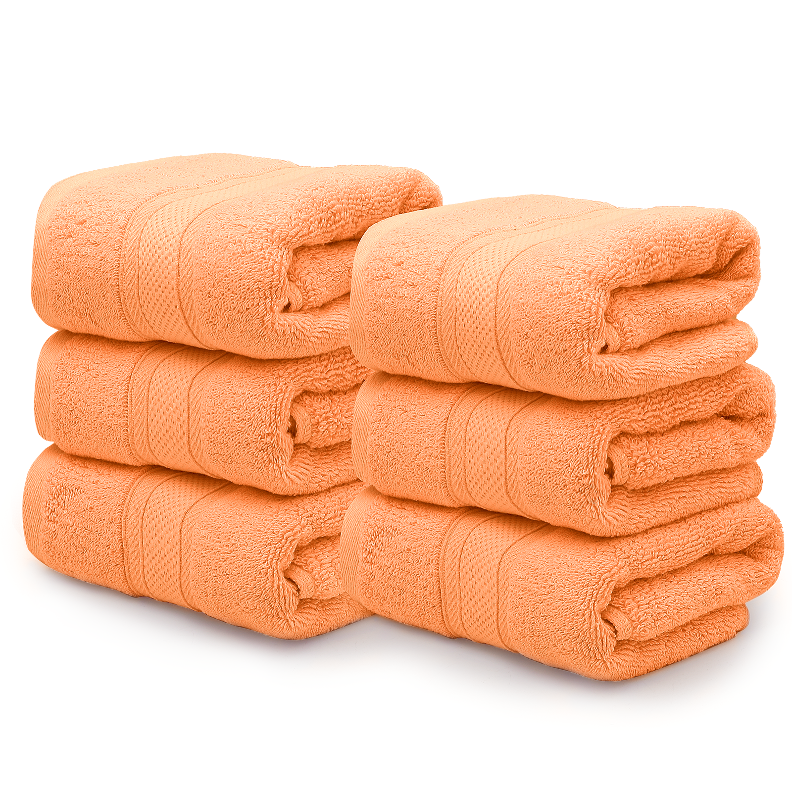 MoNiBloom Ultra Soft 6Piece Hand Towel Set 16x28, 100 Cotton Highly