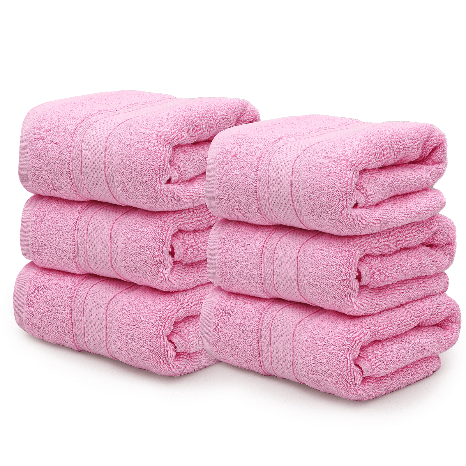 SUPERIOR Eco-Friendly Cotton 6-Piece Hand Towel Set, Small Towels for Spa,  Resort, Hotel, Guest Bath, Kitchen, Quick Dry, Soft, Bathroom Accessories