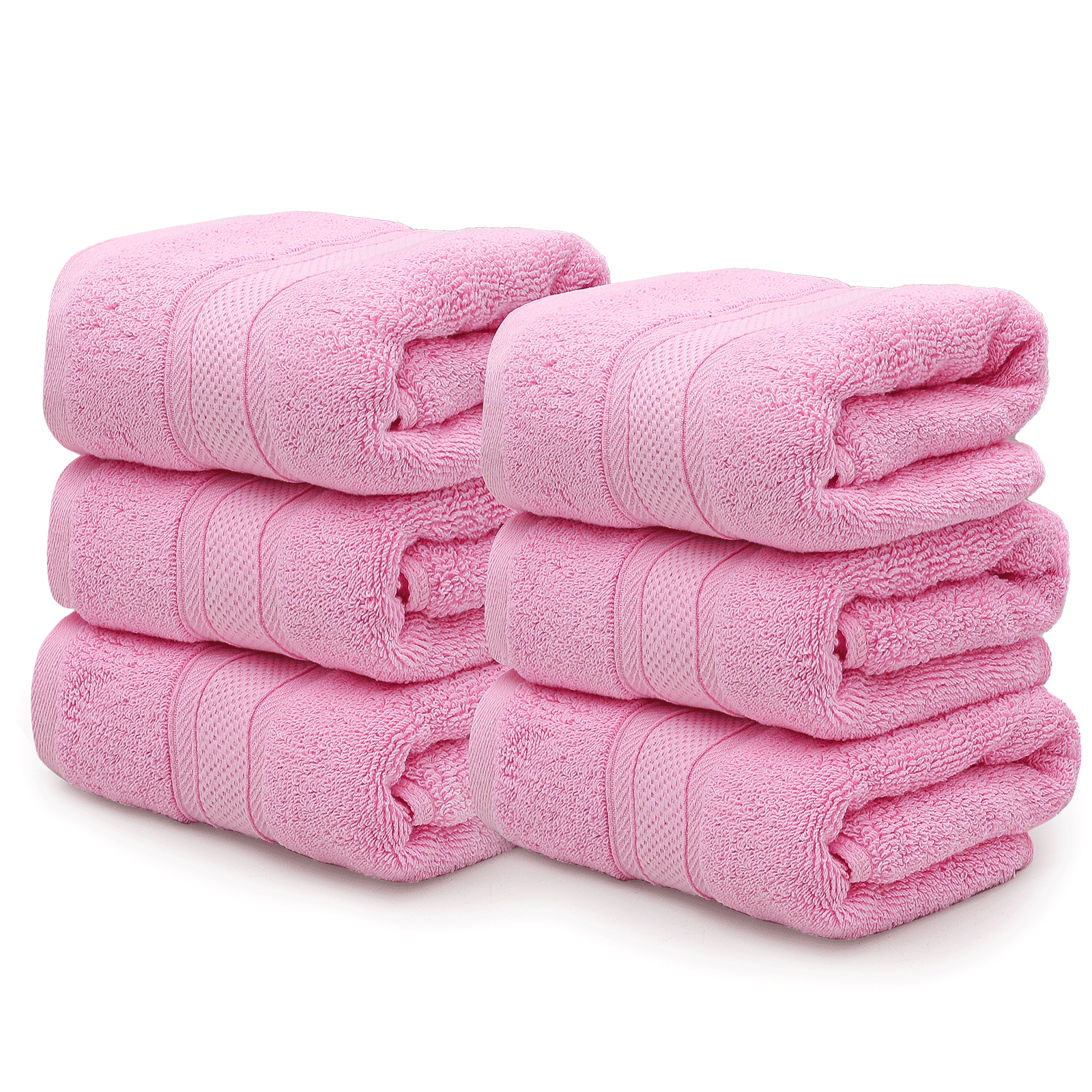 MoNiBloom Ultra Soft Hand Towel Set of 6, Pure Cotton Absorbent Quick Dry Bathroom Hand Towels ...