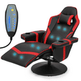 thumbnail image 1 of MoNiBloom Video Gaming Chair with Massage, Racing Gaming Chair with Bluetooth Speakers, Computer Chair with Adjustable Backrest and Footrest, Red, 1 of 11