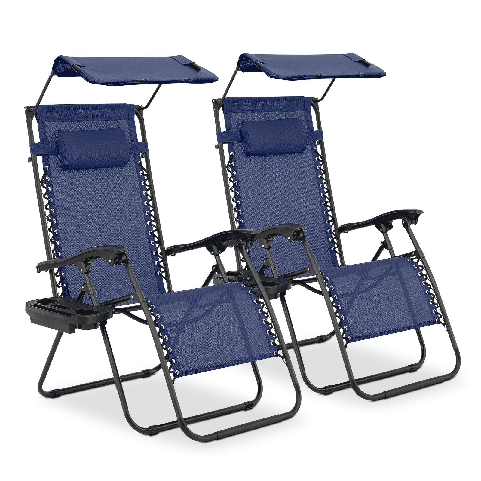 MoNiBloom Zero Gravity Lounge Chairs Set of 2, Folding Outdoor Patio ...