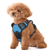 MoNiBloom No Pull Mesh Dog Harness for Small Dogs, Reflective Vest Pet Harness with Control Handle, Sky Blue S