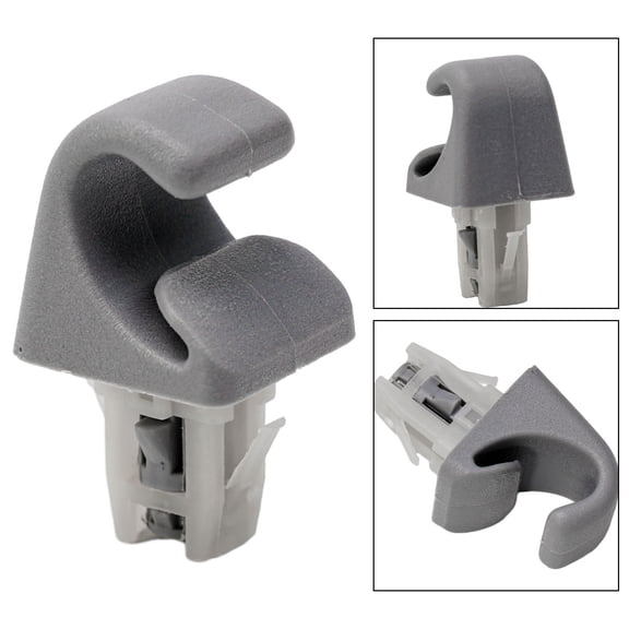 MoVehGear Car Sun Visor Bracket Hook Clip for Toyota Camry 2002-2008, Corolla, Highlander, Prius, RAV4 - Grey Plastic Replacement