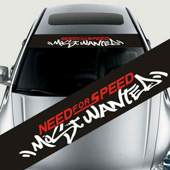 MoVehGear Front Windshield Reflective Vinyl Decal for Car Truck Graphic Sticker Decor 130x21cm