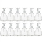 MoYo Natural Labs 8 oz Foam Soap Dispenser, Pump Dispenser Empty Bottles BPA Free PET Plastic for Foaming Soaps and Liquids (Pack of 12, Clear)