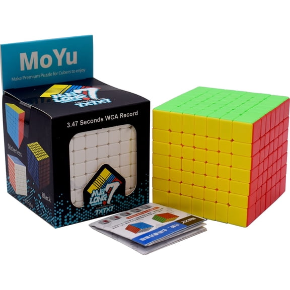 MoYu Meilong Cubing Classroom Professional 7X7 Cube Stickerless Speed Cube Magic Cube Puzzle