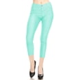 thumbnail image 1 of Moa Collection Women Slim Fit Cropped Solid Capri , Female, 1 of 3