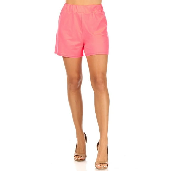 Moa Collection Women's Casual Lightweight Elastic Waist Loose Fit Shorts for Women